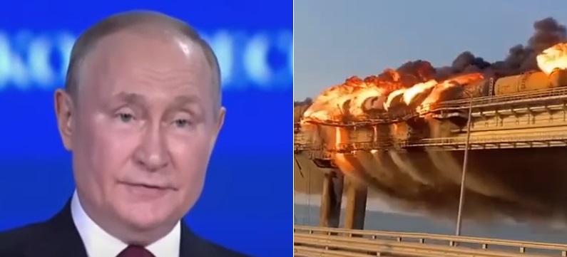 Krími híd felrobbantása